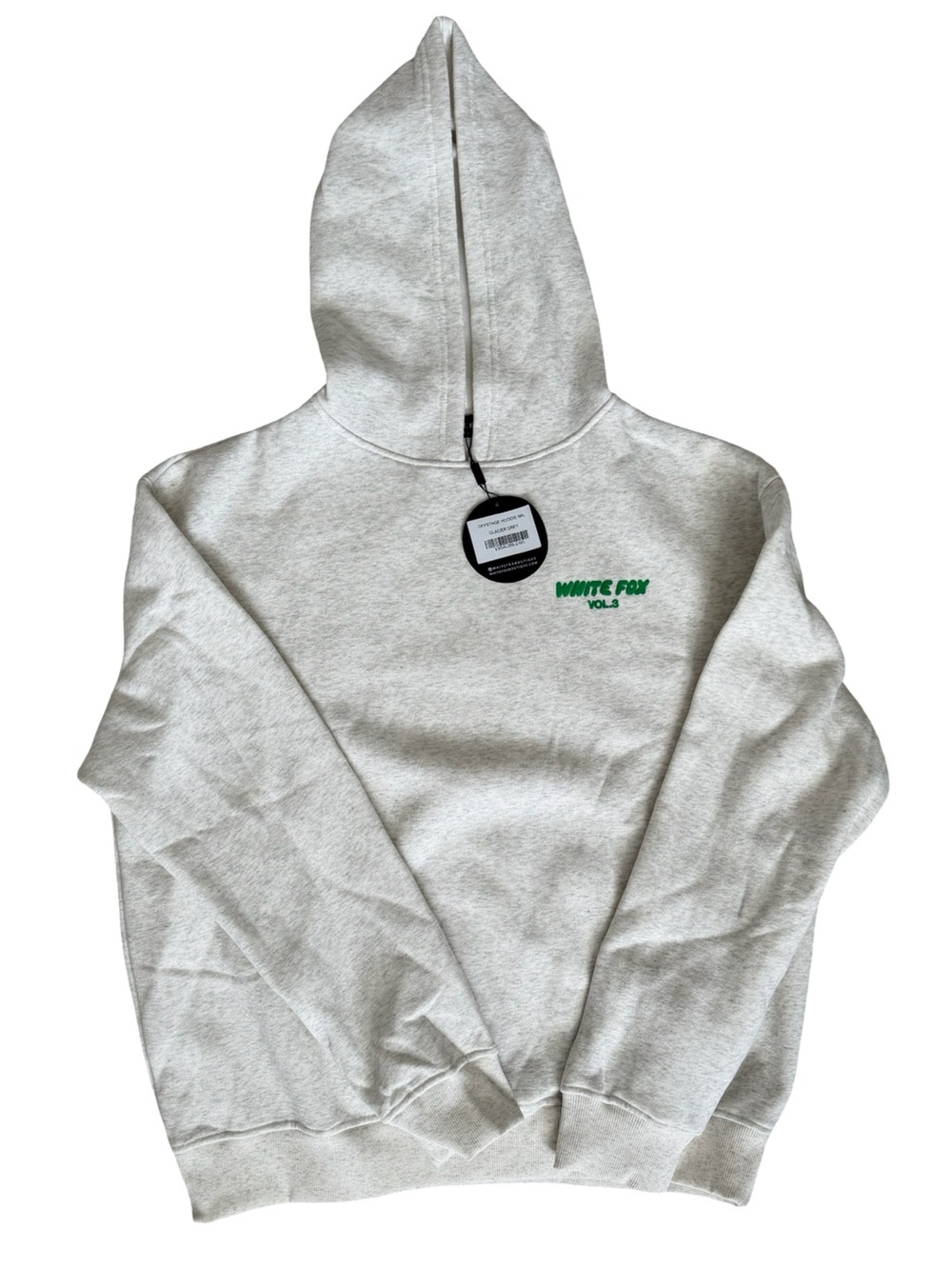 Women’s Vol.3 White Fox Hoodie in Glacier Grey